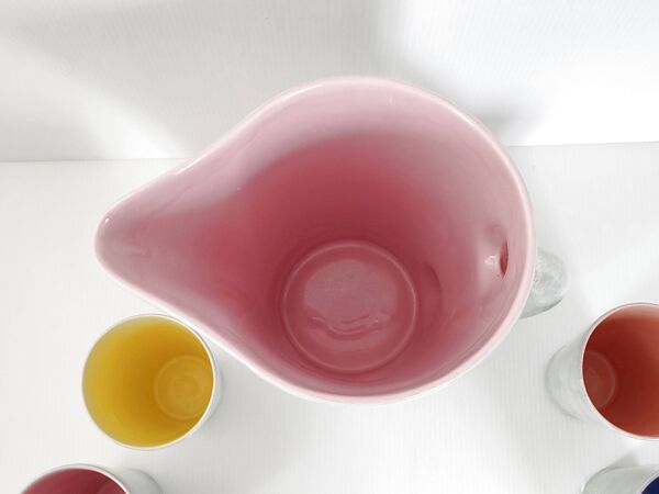 Service pichet + 6 verres vintage 1960