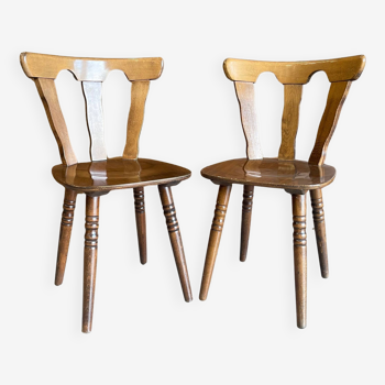 Lot de 2 chaises bistrot vintage