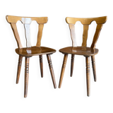 Set of 2 vintage bistro chairs