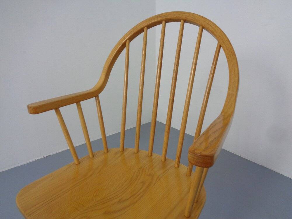 Set of oak armchairs by Erik Ole Jørgensen for Tarm Stole Møbelfabrik.