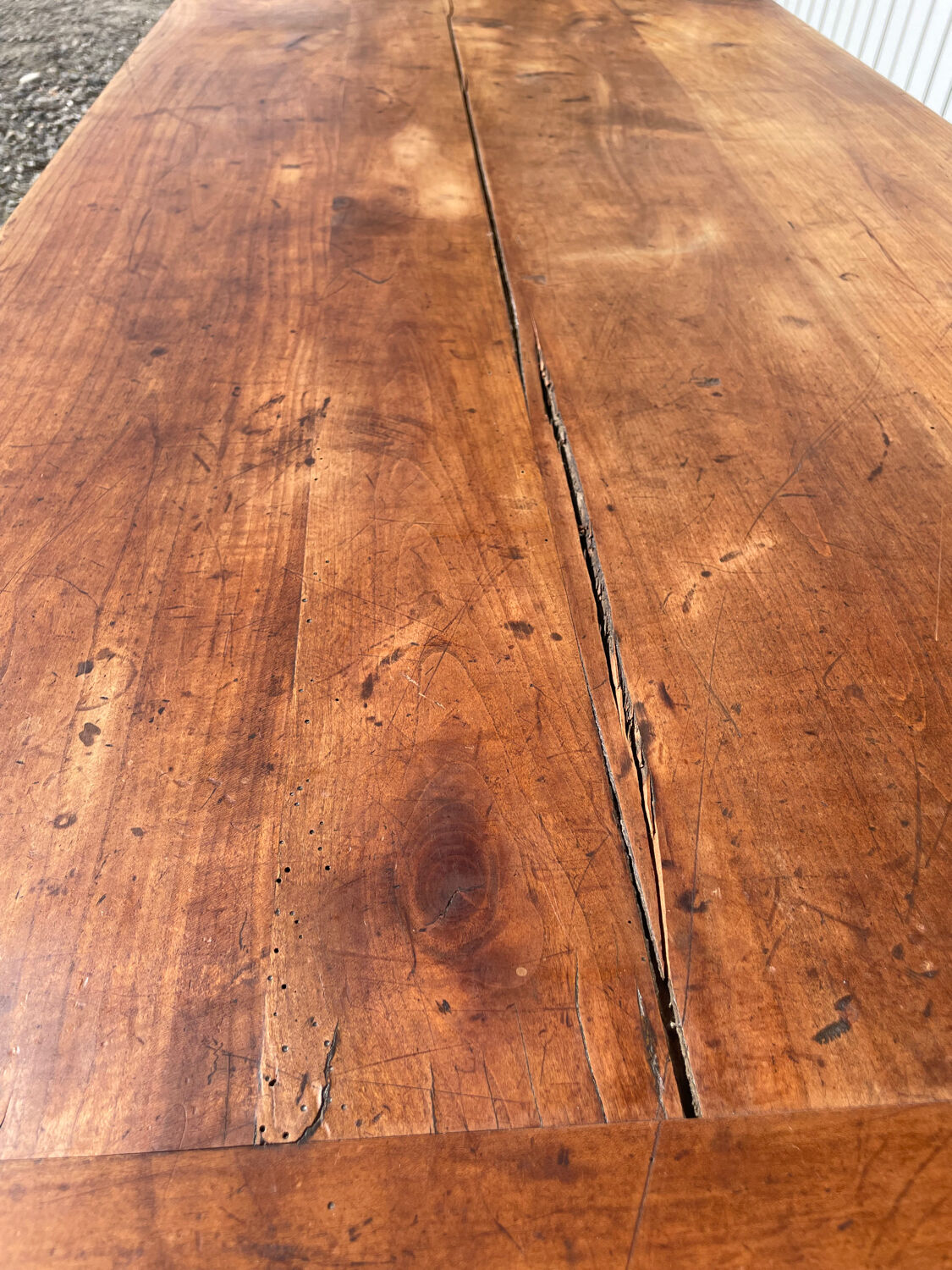 Rectangular farmhouse table in millwood early 20th century