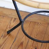 Adorable rattan coffee table and metal base, Scandinavian