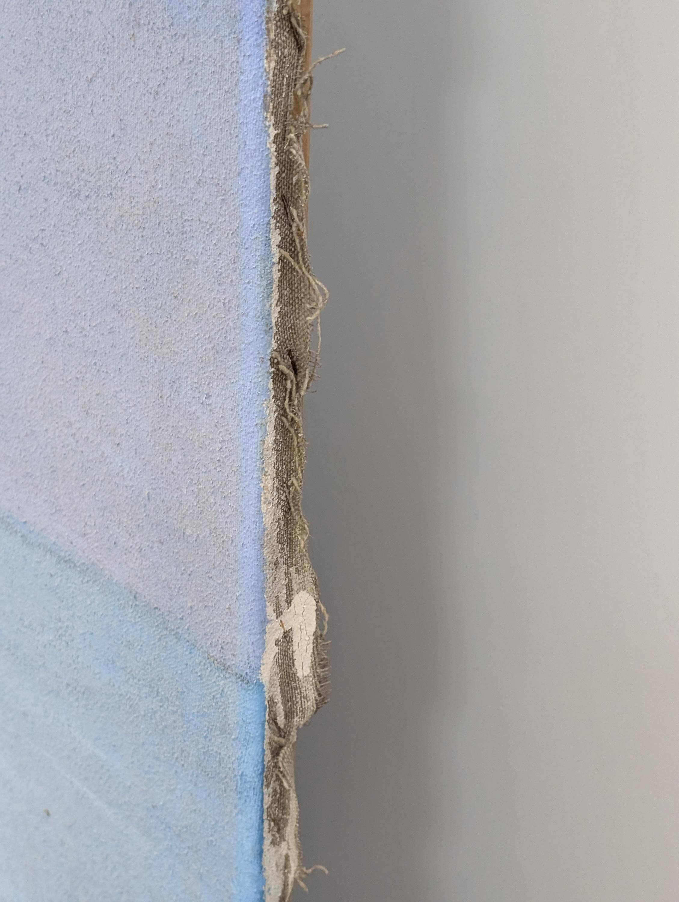 Large format modern art oil painting, female figure on the beach, 20th century