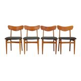 Set of four chairs, Danish design, 1970s, production: Denmark