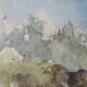 Gilbert Pastor: Spring Forest, original signed watercolor