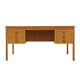 Ash wood desk, Danish design, 1970s, manufacturer: Domino Møbler