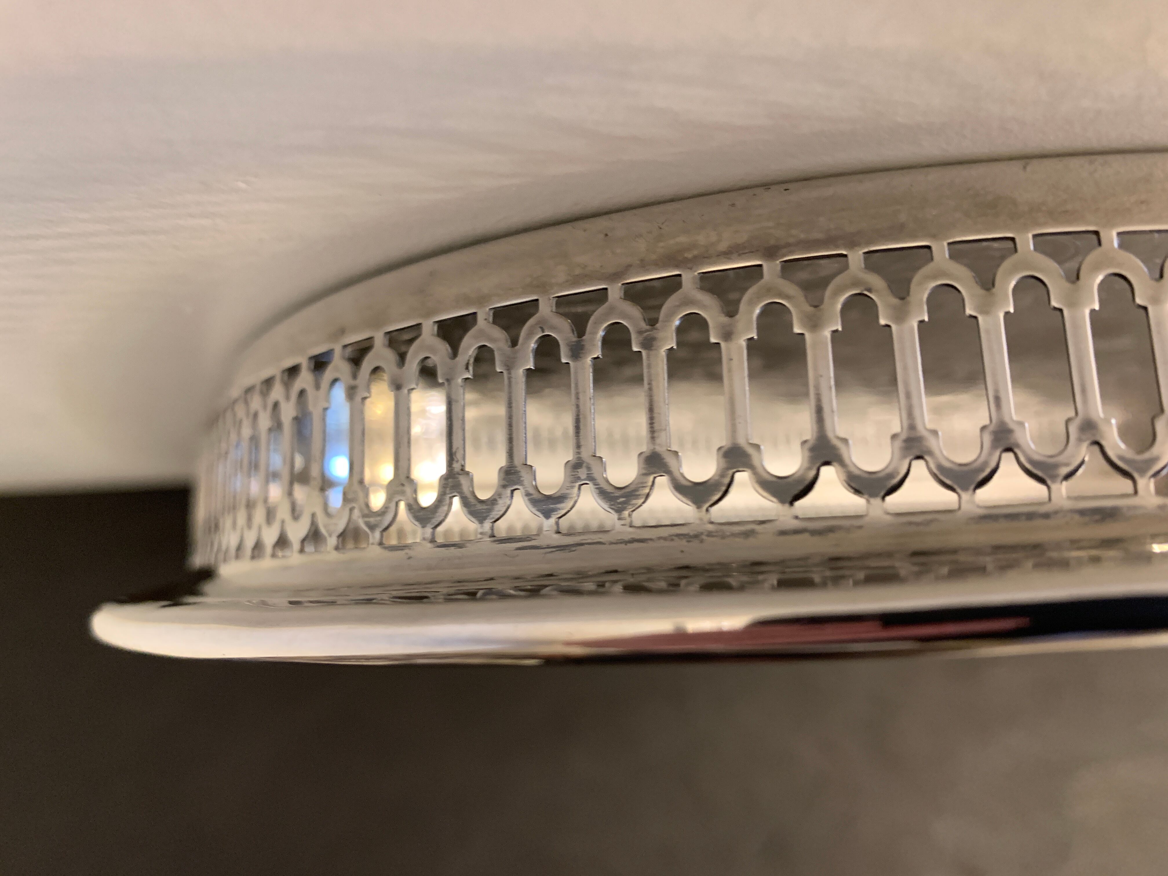 Christofle serving tray in silver metal