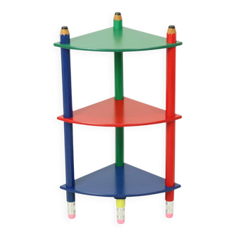 Porte-crayons triangulaire vintage Pierre Sala années 1980