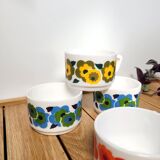 Set de 4 tasses vintages Lotus de Arcopal