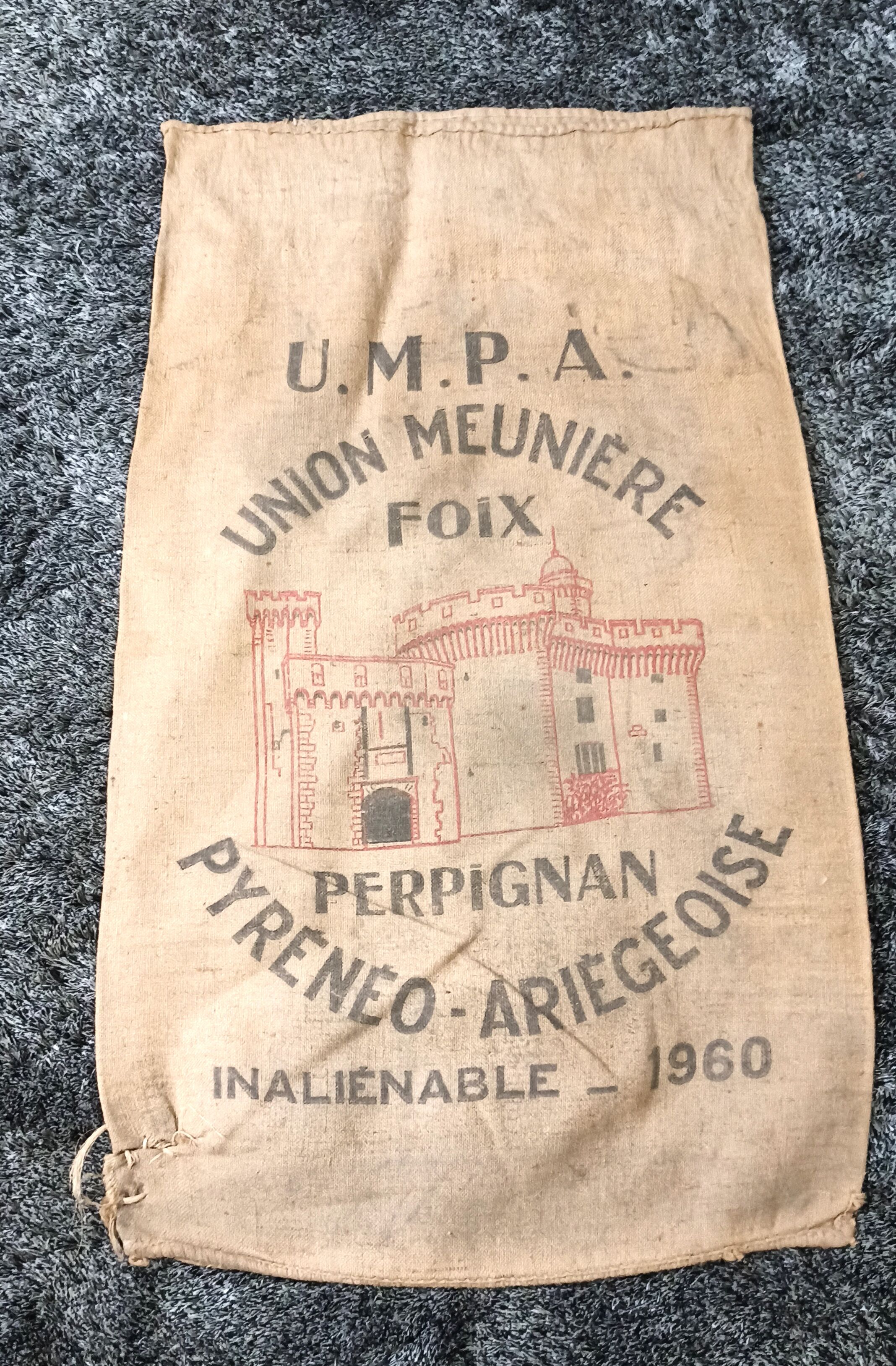 Bag burlap union perénéo ariegoise red
