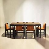 Dining Set from the Mid-20th Century – Table with 6 Chairs (1970s)
