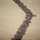 Handmade beige wool carpet 190x125cm