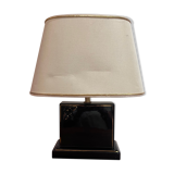 Ceramic lamp with rose decoration