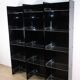 Vintage Space Age bookshelf in black and clear plexiglass – 1970