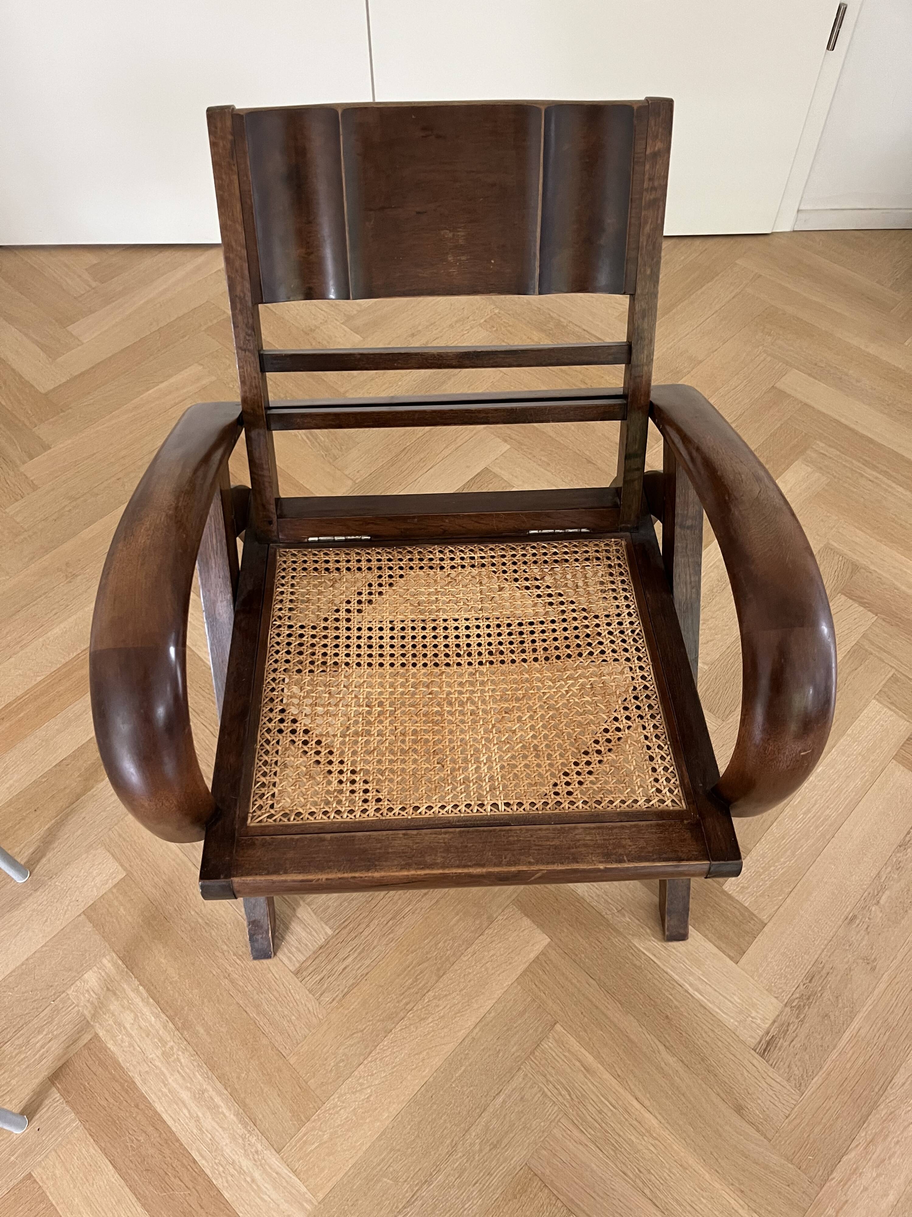 fauteuil en bois Chandernagor