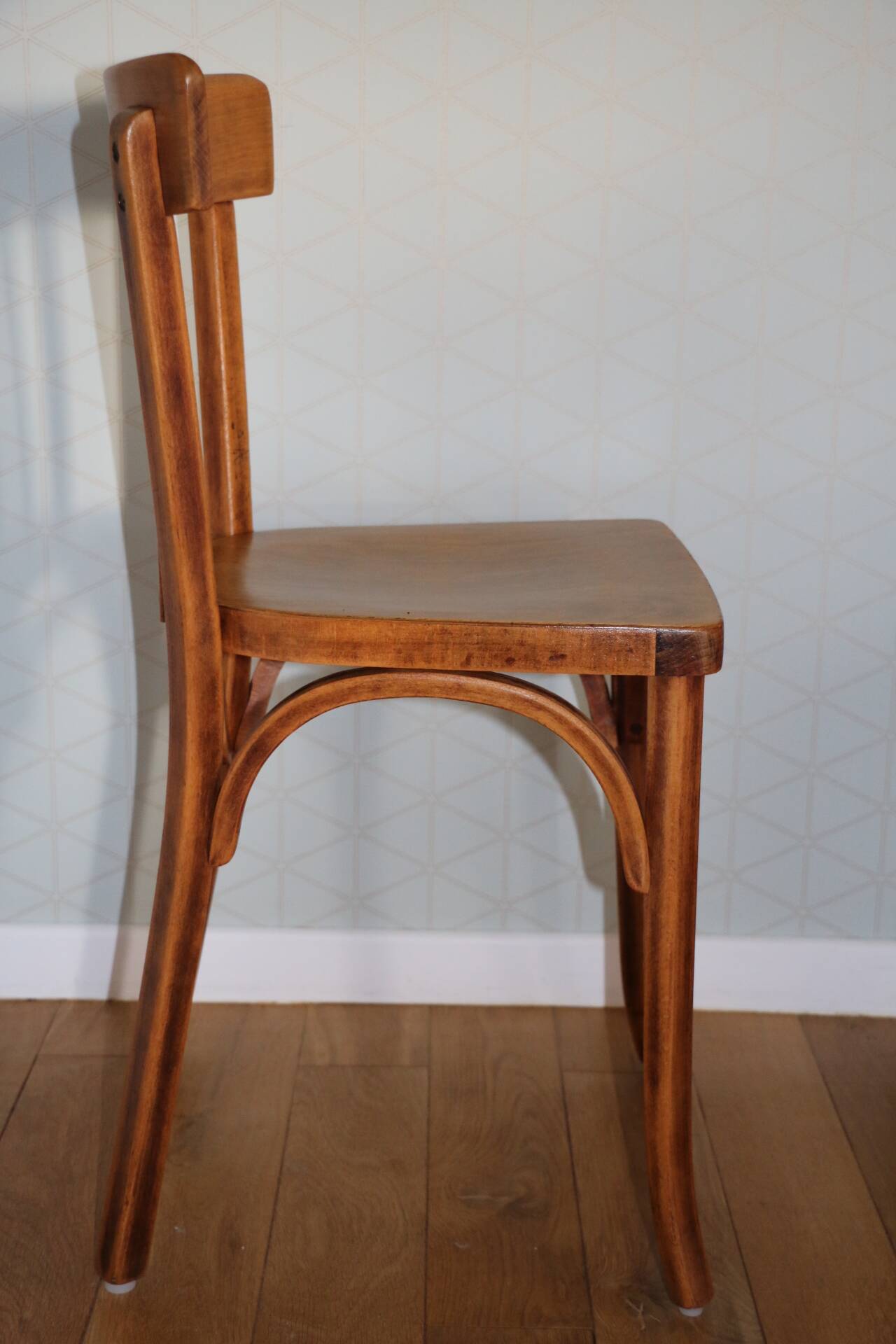 Set of 3 Baumann chairs No. 27 dark beech