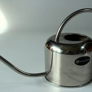 Stainless steel watering can, ideal for orchids and cactus, vintage from the 80s