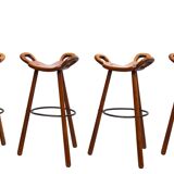 'Marbella' Bar stools by Sergio Rodrigues for Confonorm Spain 1970s