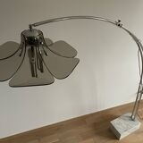 Lampadaire arc fleur ajustable, Italie, 1960