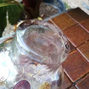 Bohemian crystal vase Czechoslovakia
