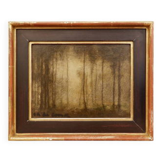 Painting on panel / signed lower left - 20th