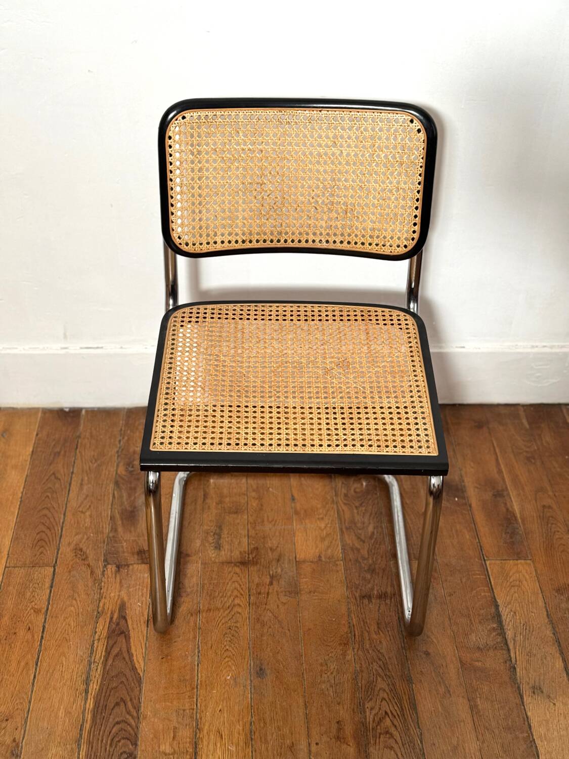 Marcel Breuer black chair B32 Cesca Made in Italy