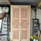 Meuble de métier, armoire en bois