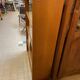 Bibus 1960s bookcase light oak with sliding glass