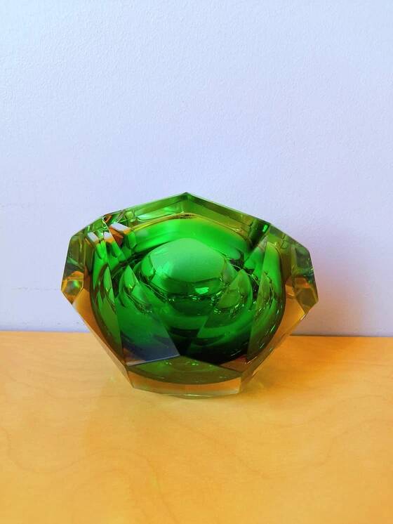 Murano glass ashtray, Flavio Poli, 1970s