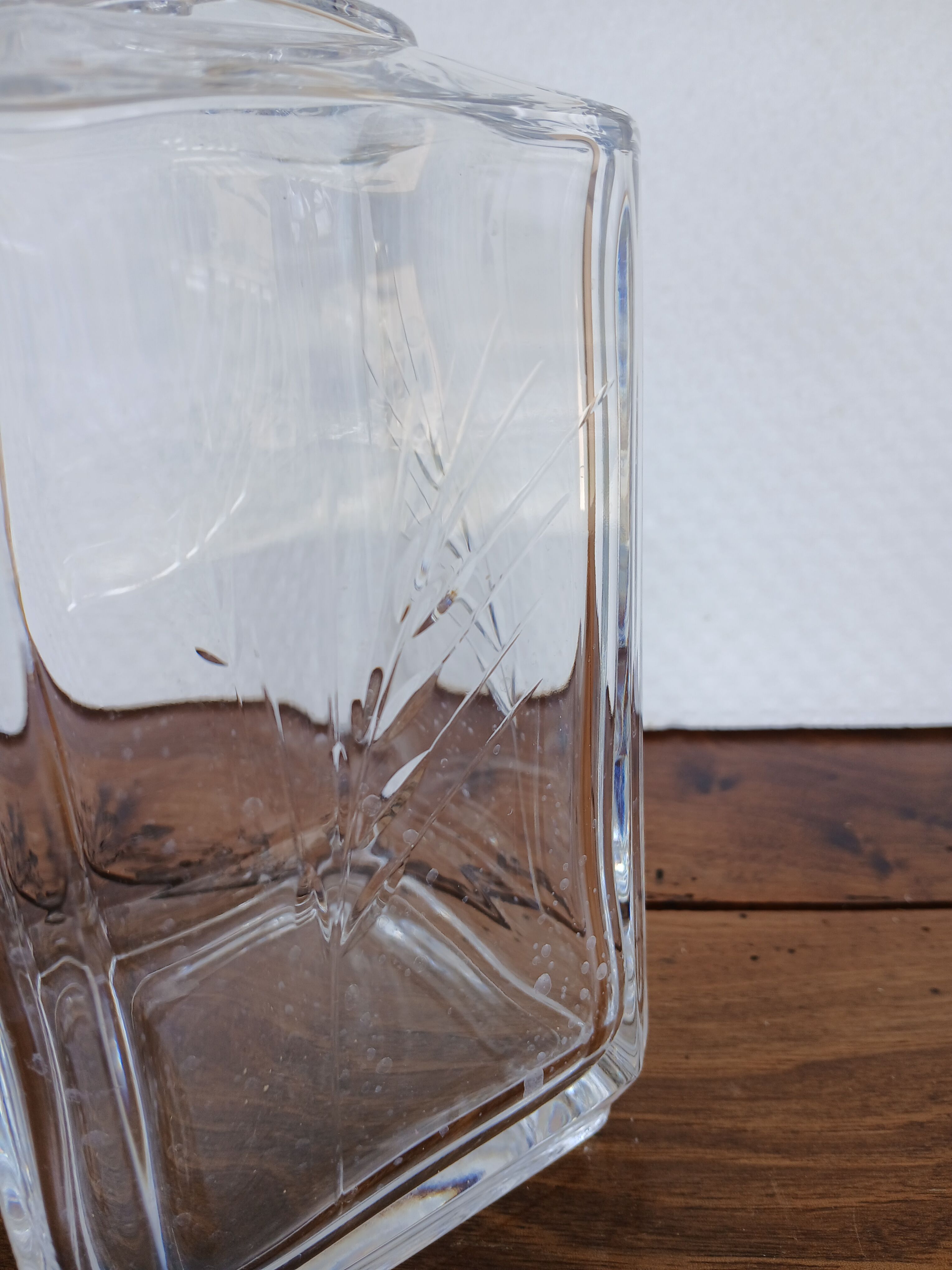 vintage crystal whisky carafe from Arques