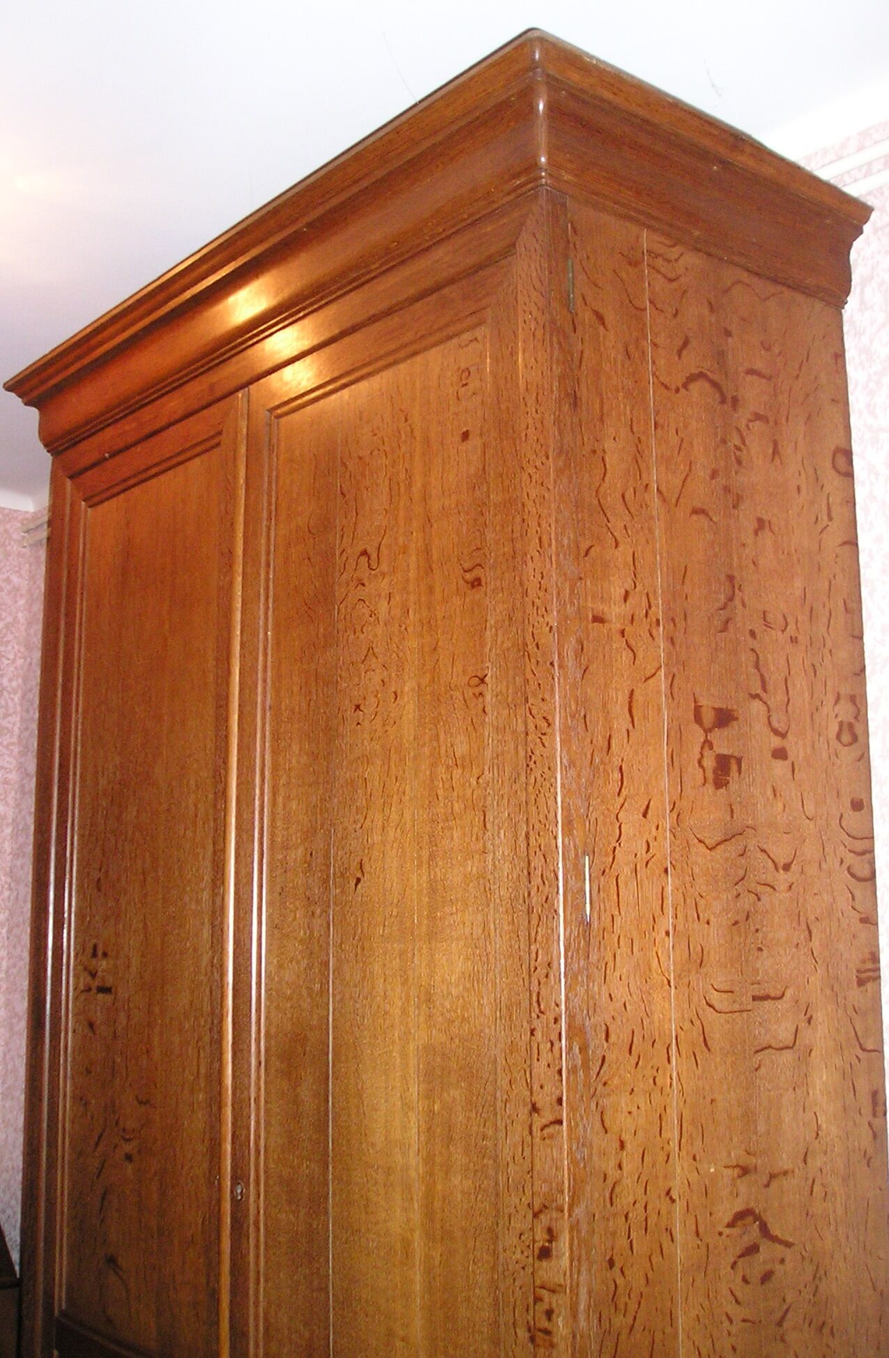 Louis Philippe sacristy cabinet in blond oak