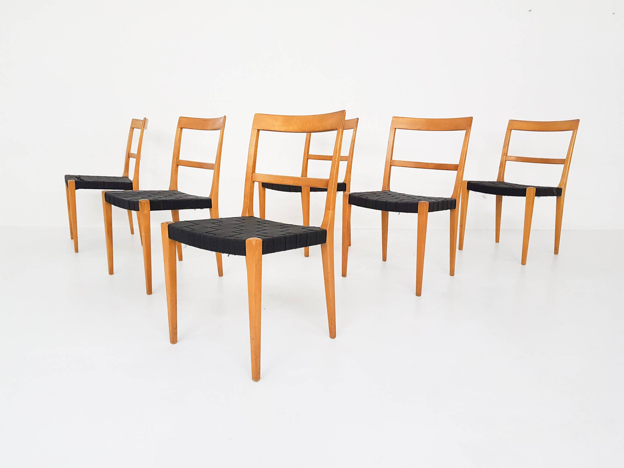 Set of 6 Vintage Bruno Mathsson Mimat Mi401 dining chairs, Sweden 1932