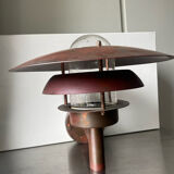 Classic danish mcm outdoor wall lamp in copper