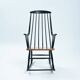 Fauteuil à bascule danois Lena Larsson Grandessa du milieu du siècle, années 1950