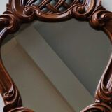 Louis XV style mirror decorated with deciduous trees, cross-shaped links and acanthus scrolls