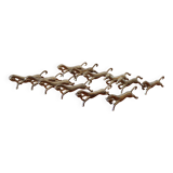 Set of 12 vintage knife rests, in silver metal