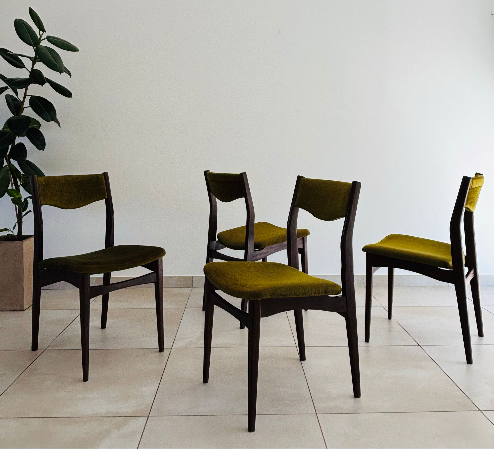 Chaises vintage en palissandre de style scandinave
