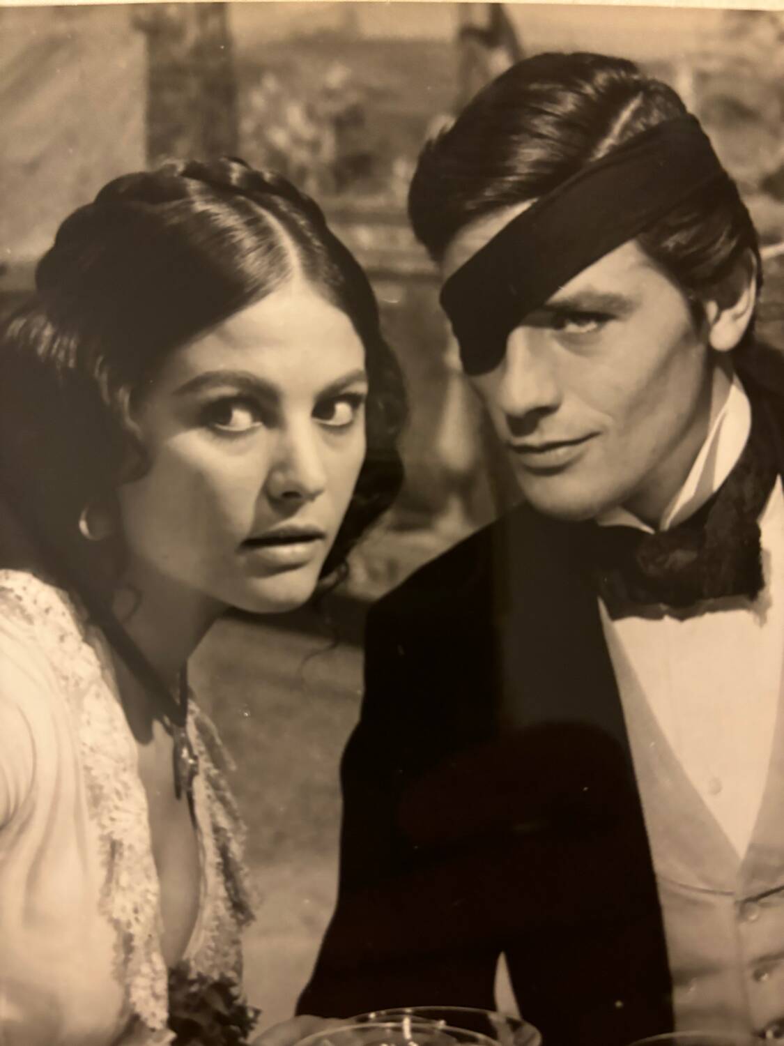 Film photo Alain Delon and Claudia Cardinale in The Leopard
