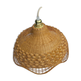 Suspension in rattan and vintage wicker