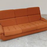 Complete orange salon JITONA in Atlantis Space Age style from the 1970s.
