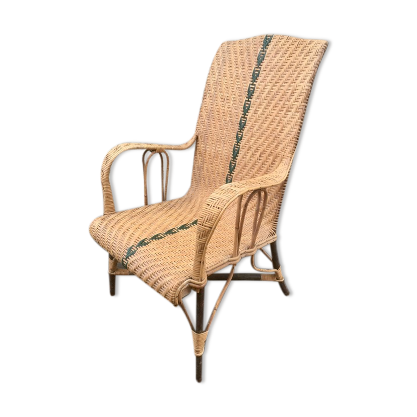Old rattan chair