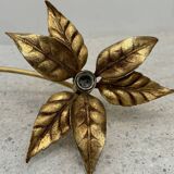 Large brass wall light, Willy Daro