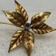 Large brass wall light, Willy Daro