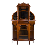 Art Nouveau Cabinet with Mirror, 1890s