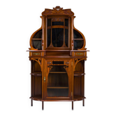 Art Nouveau Cabinet with Mirror, 1890s