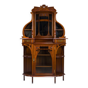 Art Nouveau Cabinet with Mirror, 1890s