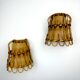 Pair of mid-century rattan wall sconces, Italy, circa 1960s