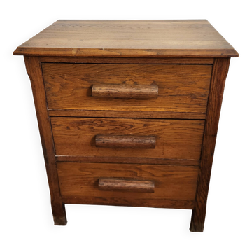 Anciens jolis meubles en bois trois tiroirs