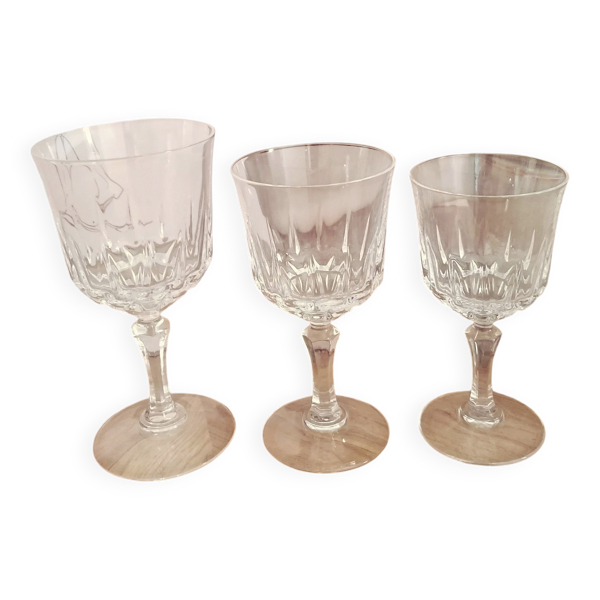 Lot de verres cristal