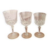Set of crystal glasses